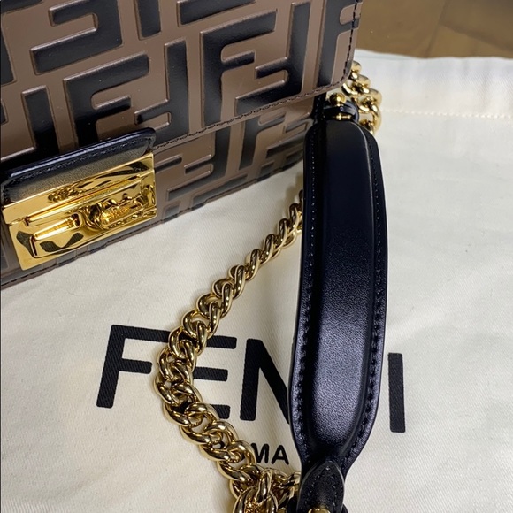 Fendi Kan U Monogram FF Leather Crossbody Bag - Picture 11 of 13